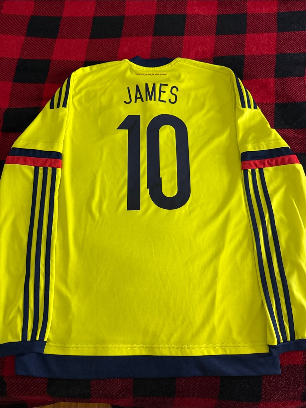VINTAGE Colombia 🇨🇴 #10 James Rodriguez 2015-16 Adidas Long Sleeve Home Jersey